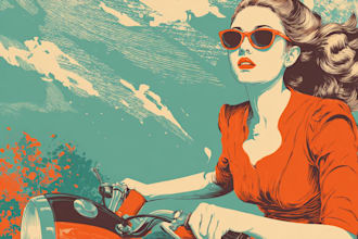 draw retro vintage illustration cartoon character