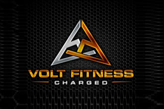 design minimal fitness strong logo
