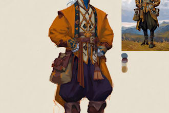 draw your fantasy, dnd, world of warcraft character