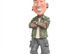 design group cartoon caricatures for friends or family