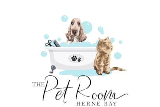 create a modern and unique pet care or veterinary logo