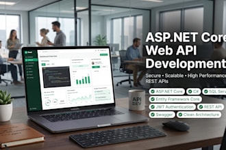 develop asp net core web API and custom web applications