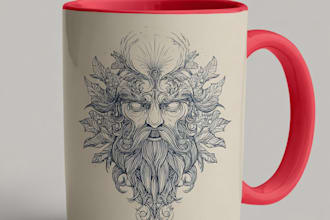 create custom coffee mug, wine glass, water bottle design