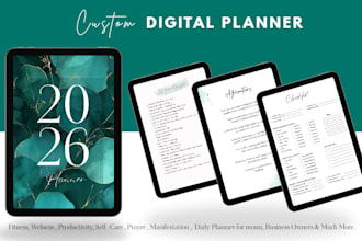create elegant journal and planner and interior page for KDP