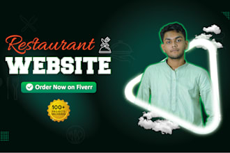 design restaurant website with restaurant menu
