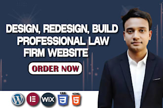 build a lawyer, business, loan, or attorney website in wordpress or wix
