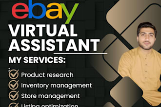 do ebay 2 step dropshipping , ebay listing , account management as your ebay VA