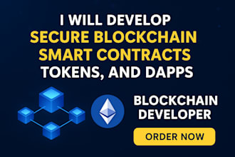develop secure blockchain smart contracts, tokens, and dapps