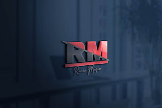 design a professional 3d logo with modern effects