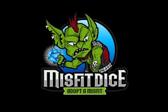 design eye catching innovative dice brand logo
