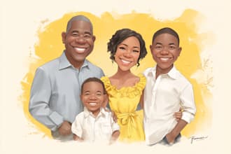 draw avatar, cartoon caricature for profile in 24 hours
