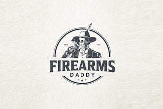 make perfect epic logo for a firearm informational resource