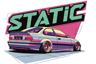réaliser pour vous des illustrations automobile