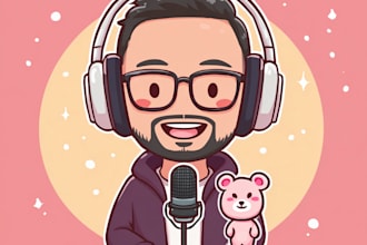 design a podcast cover art or podcast logo