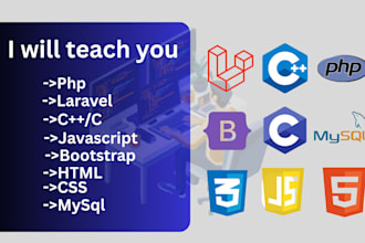 teach PHP, website development, js, HTML, react, online coding lessons
