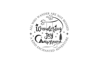 design wonderful primitive campground logo