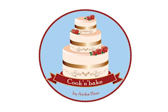 design exceptional amazing bake food logo