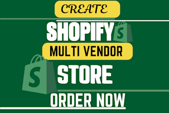 build multi vendor ecommerce marketplace website with shopify