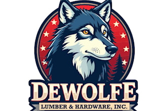 design modern awesome wolfe logo