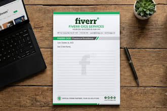 create custom company letterhead pads
