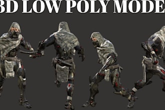 do 3d low poly n64 retro halo ps1 style model 3d lowpoly game assets props