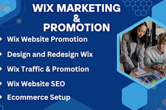 setup wix marketing wix promotion wix SEO with automation email analytics tools
