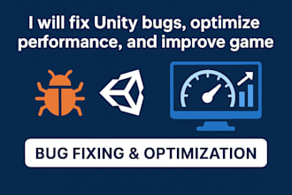fix unity bugs, optimize performance, and improve gameplay