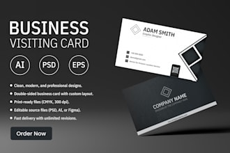 create modern visiting and identity cards for your brand