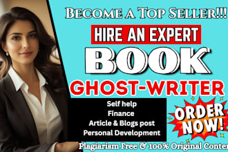 write romance fiction ghostwriter, health fitness, self help ebook and tech
