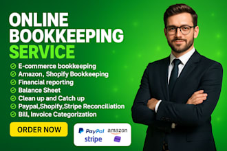 ecommerce bookkeeping, amazon, shopify, ebay, etsy, walmart