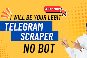be your telegram scraper pull in 50k users using scraper bot telegram  promotion