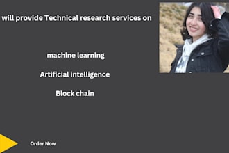 help in ml, ai, blockchain, and technical research work