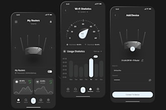 develop wifi router management app, wifi security app, smart home wifi app