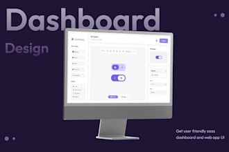 create user friendly saas dashboard and web app UI