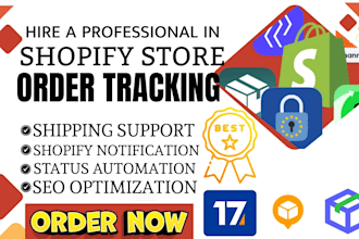 setup shopify order tracking track123 aftership parcel panel tracktor 17track