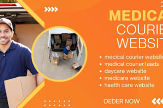 design medical courier courier website medical website delivery website