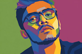 do professional wpap pop art portrait