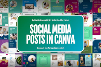 create custom canva templates and instagram post designs for digital marketing