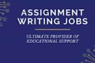 help with assignment, reports, and research work
