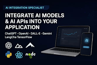be ai model or ai API integration expert for your applications