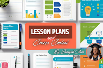 design custom lesson plans, curricula and course content