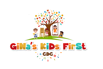 design children and daycare, childcare, kids shop, or baby store logo