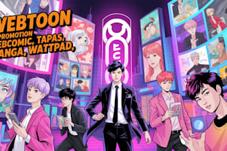 do organic and viral promotion for your webtoon, webcomic, manga, tapas