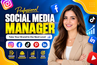 be your social media marketing manager and content creator