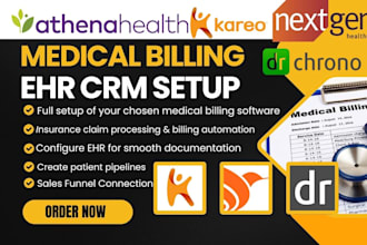 setup medical billing ehr crm drchrono athenahealth kareo epic advancemd nextgen