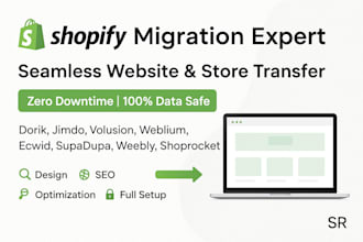 build and redesign a responsive supaduda online store with full customization
