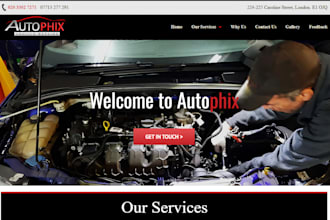 squarespace car repair website auto maintenance website mechanic shop website