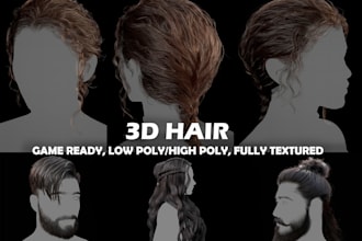 do  realtime 3d hair for games