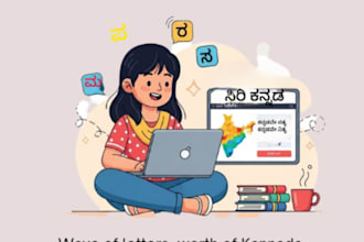 write creative kannada script for your business