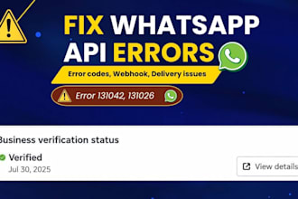 fix whatsapp API errors